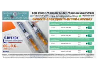 Enoxaparin Lovenox Dose, Uses, Side Effects, Brand and Generic Name  - #GenuineDrugs123