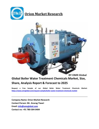 Global Boiler Water Treatment Chemicals Market Size, Industry Trends, Share and Forecast 2019-2025