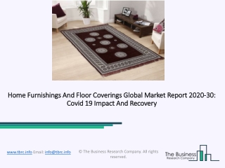 Global Home Furnishings And Floor Coverings Market Report 2020-2030 | Covid 19 Impact and Recovery