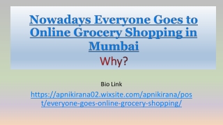 Nowadays everyone goes to online grocery shopping in Mumbai, Why?