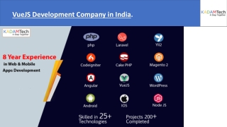 Top Notch Vue.js Development Company in India | Kadam Technologies