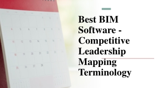 Best BIM Software - Competitive Leadership Mapping Terminology