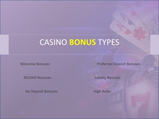 Best Casino Bonus Types in 2020
