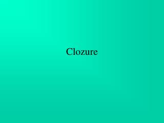 Clozure