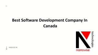 Nanovise Inc. | Best Software Development Company In Canada