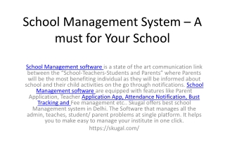 School Management System – A must for Your School