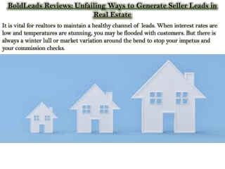 BoldLeads Reviews: Unfailing Ways to Generate Seller Leads in Real Estate