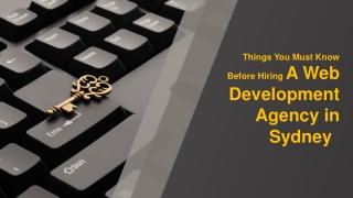 Things You Must Know Before Hiring A Web Development Agency in Sydney