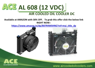 AL-608 12VDC ACE AIR COOLED OIL COOLER DC
