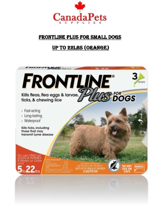 Frontline Plus for Small Dogs (Orange) - PDF - CanadaPetsSupplies