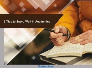 3 Tips to Score Well in Academics