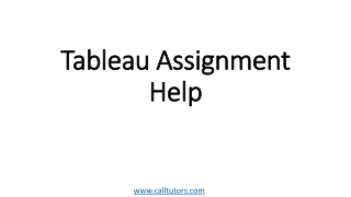 Tableau Assignment Help