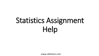 Statistics Assignment Help