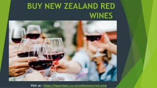 Buy New Zealand Red Wines