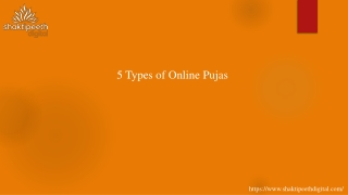 5 Types of Online Pujas