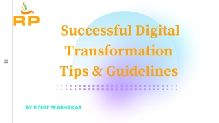 Digital Transformation Successful Tips and Guidelines