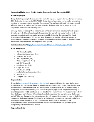 Integrated Passive Devices Market Research Report Forecast to 2023
