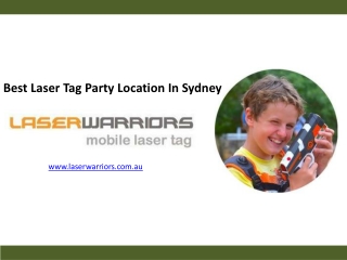 Best Laser Tag Party Location In Sydney