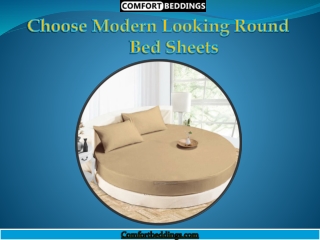 Choose Modern Looking Round Bed Sheets