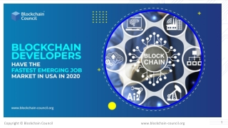 Blockchain Developers Have the Fastest Emerging Job Market in the USA in 2020