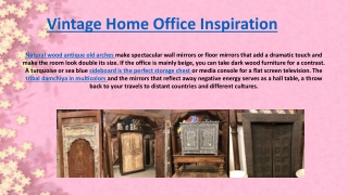 Vintage Home Office Inspiration