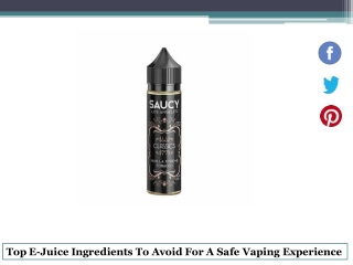 Top E-Juice Ingredients To Avoid For A Safe Vaping Experience