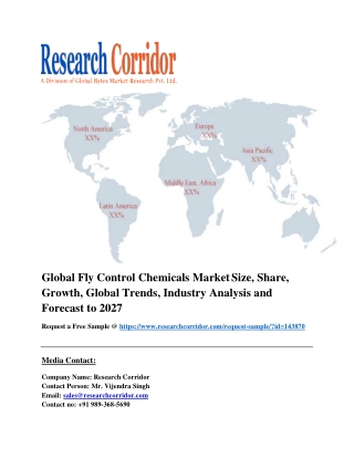 Global Fly Control Chemicals Market Size, Share, Growth, Global Trends, Industry Analysis and Forecast to 2027