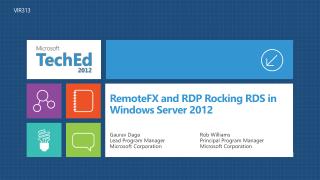 RemoteFX and RDP Rocking RDS in Windows Server 2012