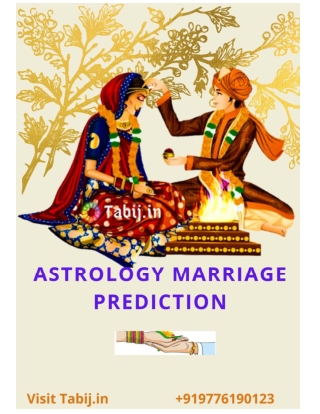 Astrology Marriage Prediction by date of birth: Know the Exact Age of marriage   919776190123