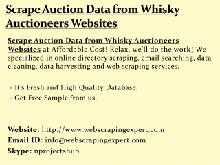 Scrape Auction Data from Whisky Auctioneers Websites