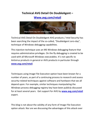 Technical AVG Detail On DoubleAgent – Www.avg.com/retail