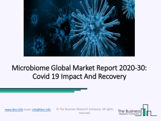 Global Microbiome Market Report 2020-2030 | Covid 19 Impact And Recovery