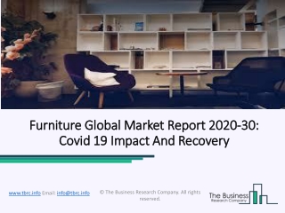Furniture Market Worldwide Key Industry Segments and Forecast 2020