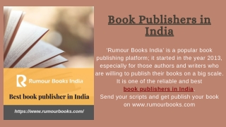 Book Publishers in India