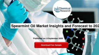Spearmint Oil Market Insights and Forecast to 2026