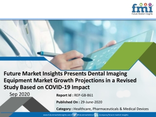 Dental Imaging Equipment Market Revenue to Decline During Coronavirus Disruption, Stakeholders to Realign Their Growth S