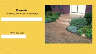 Concrete Staining Services in Saratoga