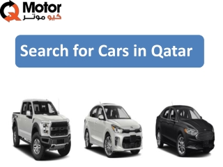 Search for Cars in Qatar
