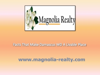 Facts that Make Damascus MD a Livable Place