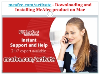 mcafee.com/activate - Downloading and Installing McAfee product on Mac