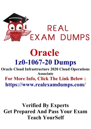 Oracle 1z0-1067-20 Exam Simulator - RealExamDumps