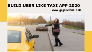 BUILD UBER LIKE TAXI APP 2020