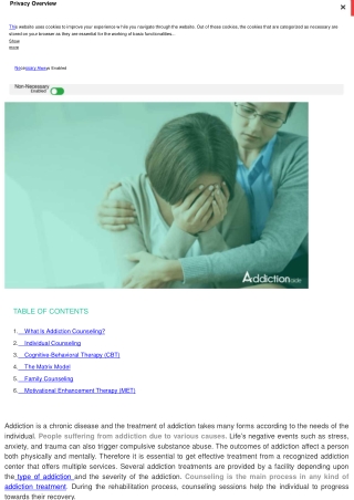 ADDICTION COUNSELING