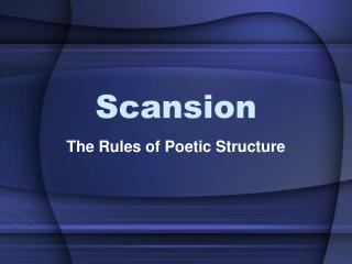 Scansion