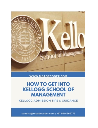 How to Get admission into Kellogg MBA, despite a low GPA