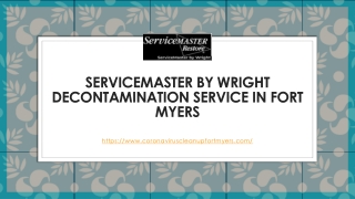 Commercial and Domestic Coronavirus Decontamination Service