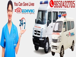 Get Low Cost Road Ambulance Patna to Delhi by Medivic