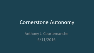 Cornerstone Autonomy