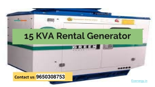 15 kVA Generator Price List