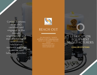 Top Lubrication Equipment Manufacturers In India